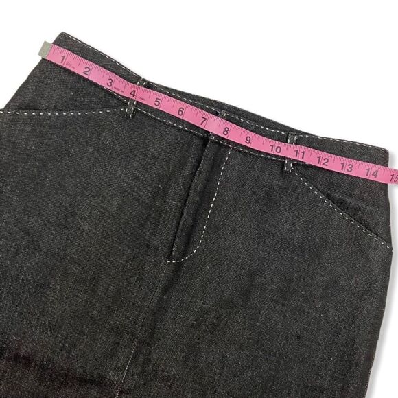 Vintage Ralph Lauren Collection Purple Label Black Linen Skirt - Picture 10 of 13